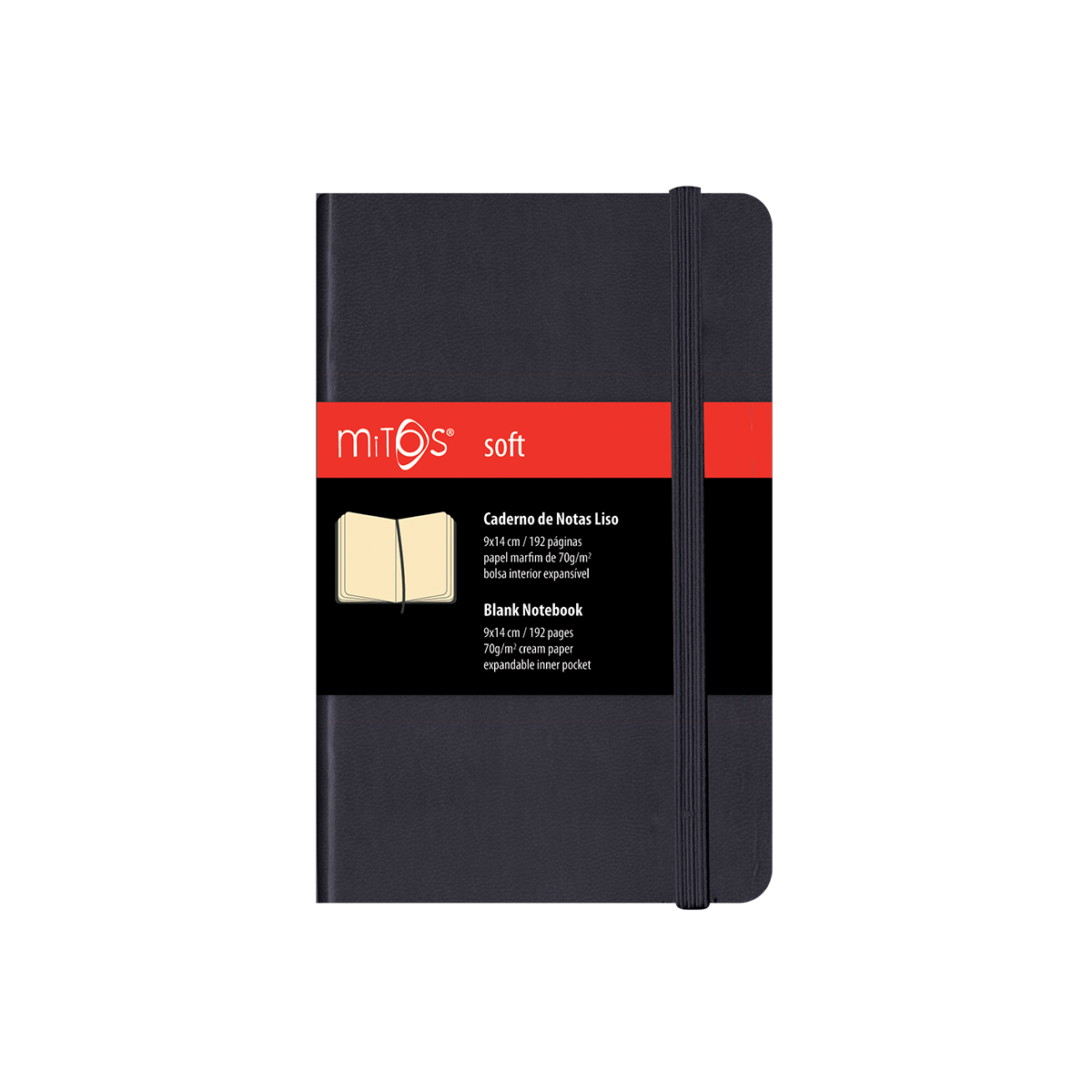 MITOS® SOFT-Caderno Notas Liso(9x14cm)192pg